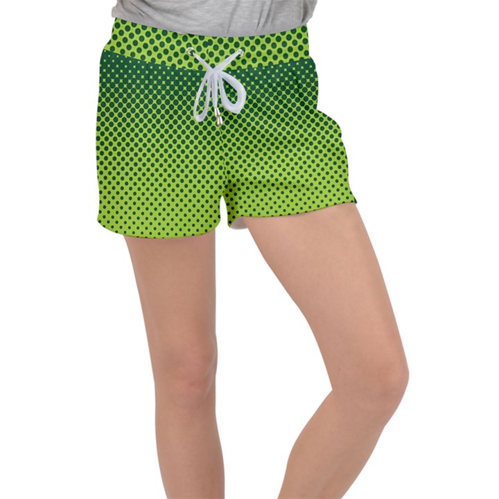 Nothing But Bogus - Lime Green Women s Velour Lounge Shorts