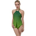 Nothing But Bogus - Lime Green Go with the Flow One Piece Swimsuit View1