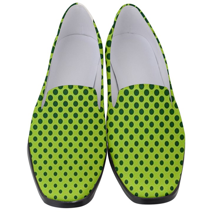 Nothing But Bogus - Lime Green Women s Classic Loafer Heels