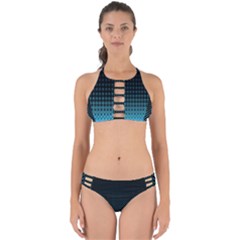 Sharp - Turquoise Halftone Perfectly Cut Out Bikini Set by WensdaiAmbrose