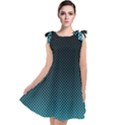 Sharp - Turquoise Halftone Tie Up Tunic Dress View1