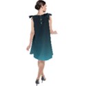 Sharp - Turquoise Halftone Tie Up Tunic Dress View2