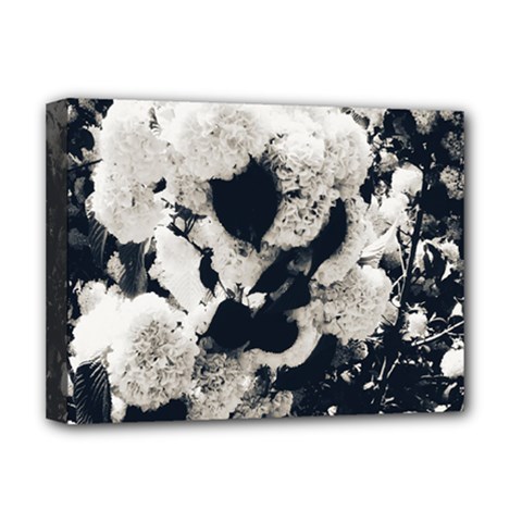 High Contrast Black And White Snowballs Deluxe Canvas 16  X 12  (stretched)  by okhismakingart