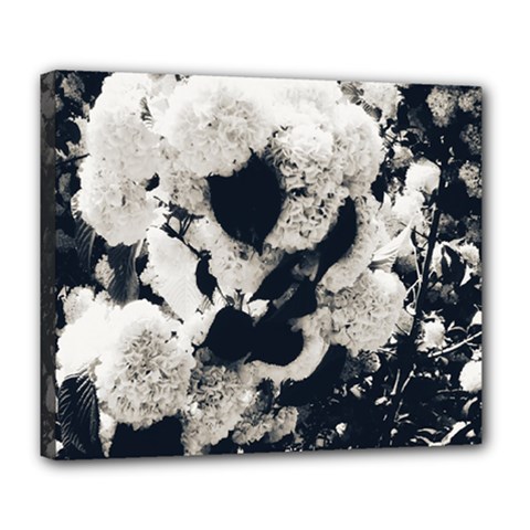 High Contrast Black And White Snowballs Deluxe Canvas 24  X 20  (stretched) by okhismakingart