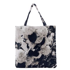 High Contrast Black And White Snowballs Grocery Tote Bag by okhismakingart