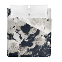 High Contrast Black And White Snowballs Duvet Cover Double Side (full/ Double Size) by okhismakingart