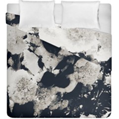 High Contrast Black And White Snowballs Duvet Cover Double Side (king Size) by okhismakingart