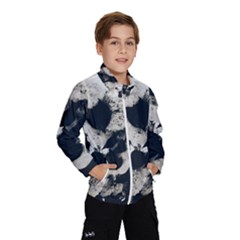 High Contrast Black And White Snowballs Kids  Windbreaker