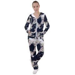 High Contrast Black And White Snowballs Women s Tracksuit by okhismakingart