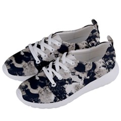 High Contrast Black And White Snowballs Women s Lightweight Sports Shoes by okhismakingart