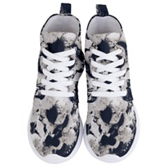 High Contrast Black And White Snowballs Women s Lightweight High Top Sneakers by okhismakingart