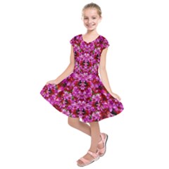 Flowers And Bloom In Sweet And Nice Decorative Style Kids  Short Sleeve Dress by pepitasart