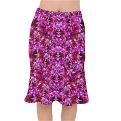 Flowers And Bloom In Sweet And Nice Decorative Style Short Mermaid Skirt by pepitasart