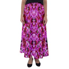 Flowers And Bloom In Sweet And Nice Decorative Style Flared Maxi Skirt by pepitasart