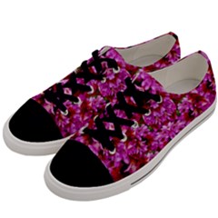 Flowers And Bloom In Sweet And Nice Decorative Style Men s Low Top Canvas Sneakers by pepitasart