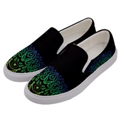 Raising Mandala Men s Canvas Slip Ons by ADFGoddess