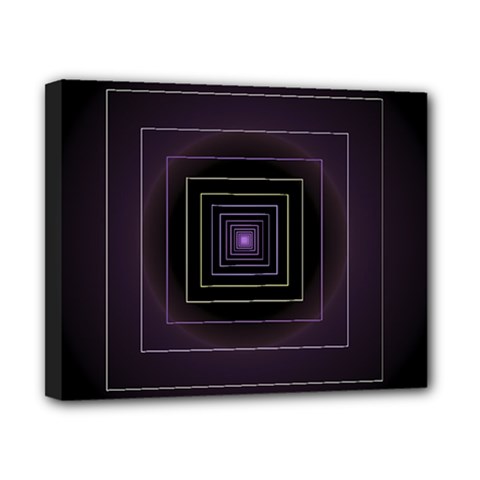 Fractal Square Modern Purple Canvas 10  X 8  (stretched) by Pakrebo