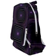 Fractal Square Modern Purple Travelers  Backpack