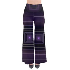 Fractal Square Modern Purple So Vintage Palazzo Pants by Pakrebo