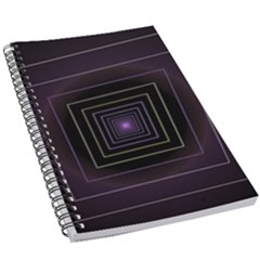 Fractal Square Modern Purple 5 5  X 8 5  Notebook by Pakrebo