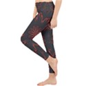 Fractal Glowing Abstract Digital Lightweight Velour Classic Yoga Leggings View3