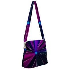 Abstract Background Lightning Zipper Messenger Bag by Pakrebo