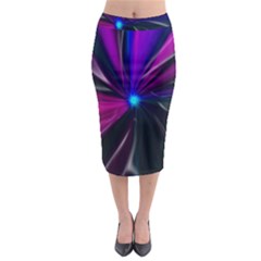 Abstract Background Lightning Midi Pencil Skirt by Pakrebo