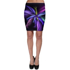 Fractal Floral Pattern Petals Bodycon Skirt by Pakrebo