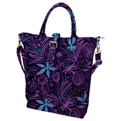 Stamping Buckle Top Tote Bag