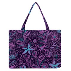 Stamping Zipper Medium Tote Bag