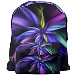 Fractal Floral Pattern Petals Giant Full Print Backpack by Pakrebo