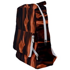 Smoke Flame Abstract Orange Red Travelers  Backpack by Pakrebo