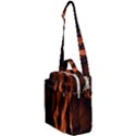 Smoke Flame Abstract Orange Red Crossbody Day Bag View1