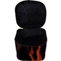 Smoke Flame Abstract Orange Red Make Up Travel Bag (Big) View3