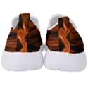 Smoke Flame Abstract Orange Red Men s Slip On Sneakers View4