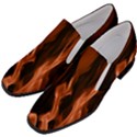 Smoke Flame Abstract Orange Red Women Slip On Heel Loafers View2