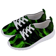 Smoke Flame Abstract Green Women s Lightweight Sports Shoes by Pakrebo