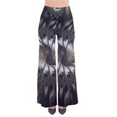 Fractal Abstract Pattern Silver So Vintage Palazzo Pants by Pakrebo