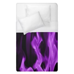 Smoke Flame Abstract Purple Duvet Cover (single Size) by Pakrebo