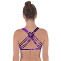 Smoke Flame Abstract Purple Got No Strings Sports Bra View2