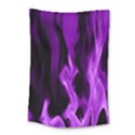 Smoke Flame Abstract Purple Small Tapestry View1