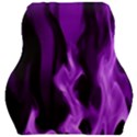 Smoke Flame Abstract Purple Car Seat Velour Cushion  View1