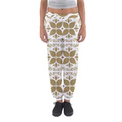 Illustrations Pattern Gold Floral Texture Design Women s Jogger Sweatpants by Pakrebo