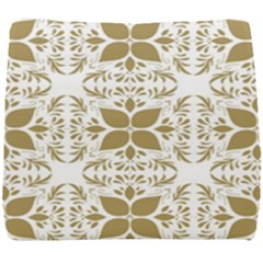 Illustrations Pattern Gold Floral Texture Design Seat Cushion by Pakrebo