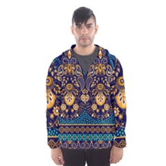 African Pattern Men s Hooded Windbreaker