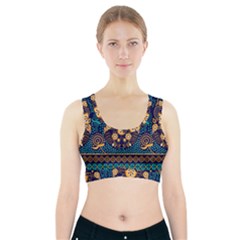 African Pattern Sports Bra With Pocket by Sobalvarro