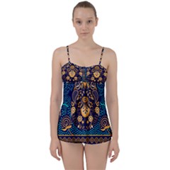 African Pattern Babydoll Tankini Set by Sobalvarro