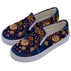 African Pattern Kids  Canvas Slip Ons by Sobalvarro