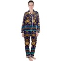 African Pattern Satin Long Sleeve Pyjamas Set View1