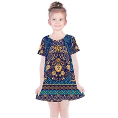 African Pattern Kids  Simple Cotton Dress by Sobalvarro